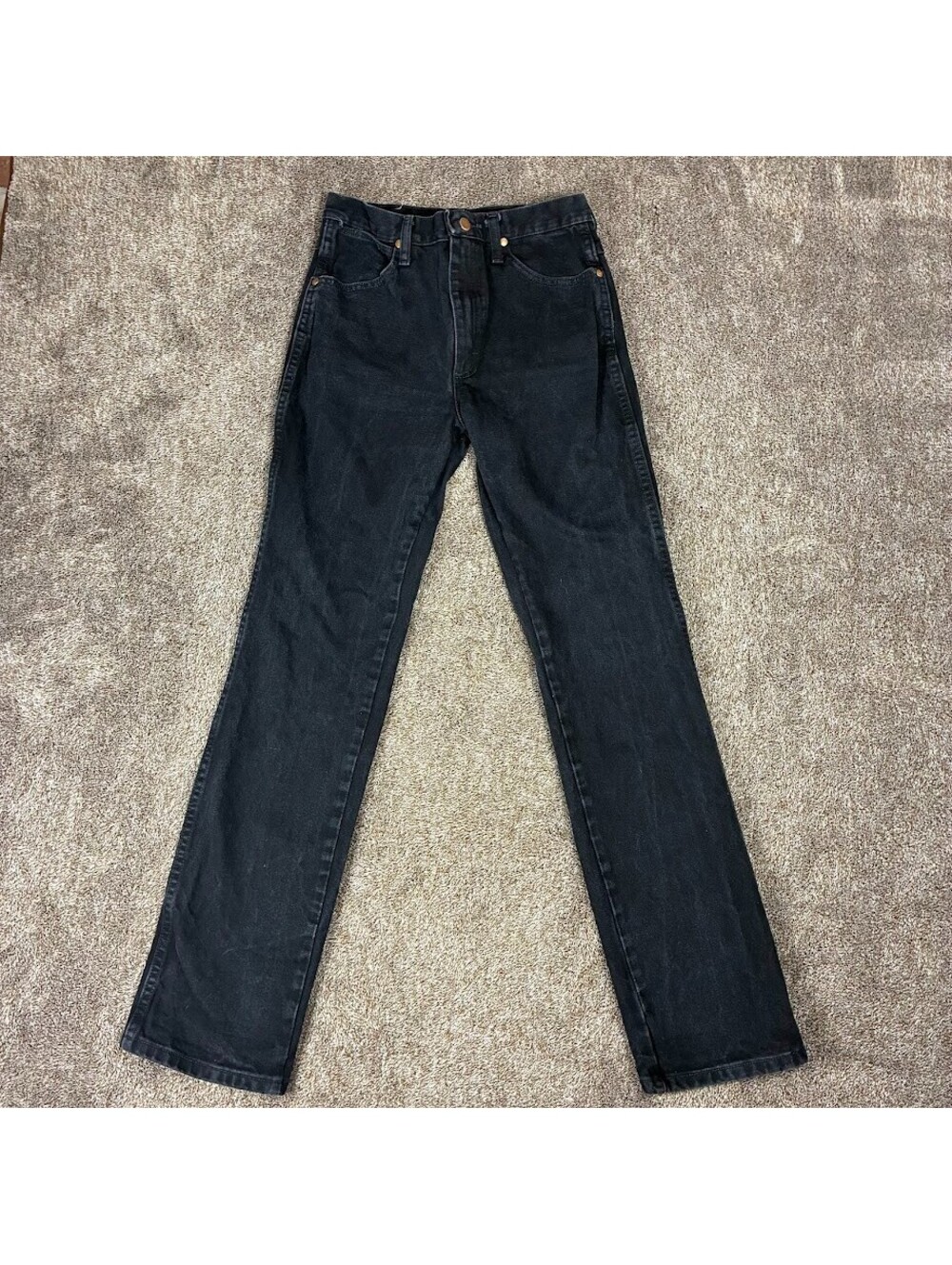 Vintage Wrangler Jeans Mens 29X34 936 WBK Shadow Black Cowboy Cut